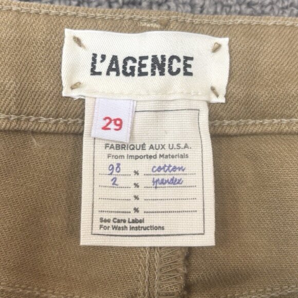 L'Agence Jeans 29 Distressed Frayed Raw Hem High Rise Skinny Stretch Everday - Picture 3 of 8